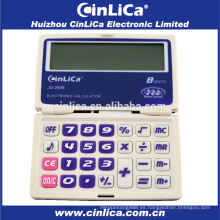 JS-2008 calculadora de bolsillo con pantalla grande de 8 dígitos con función de temporizador